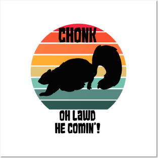 Chonky Fat Squirrel Posters and Art
